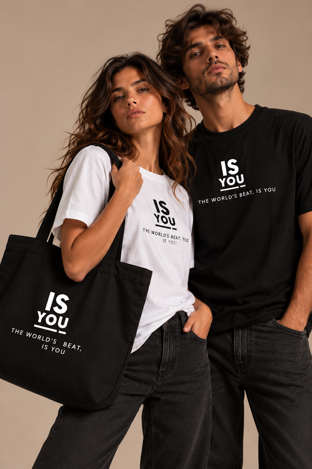 IS YOU — TOTE BAG nero, foto 1
